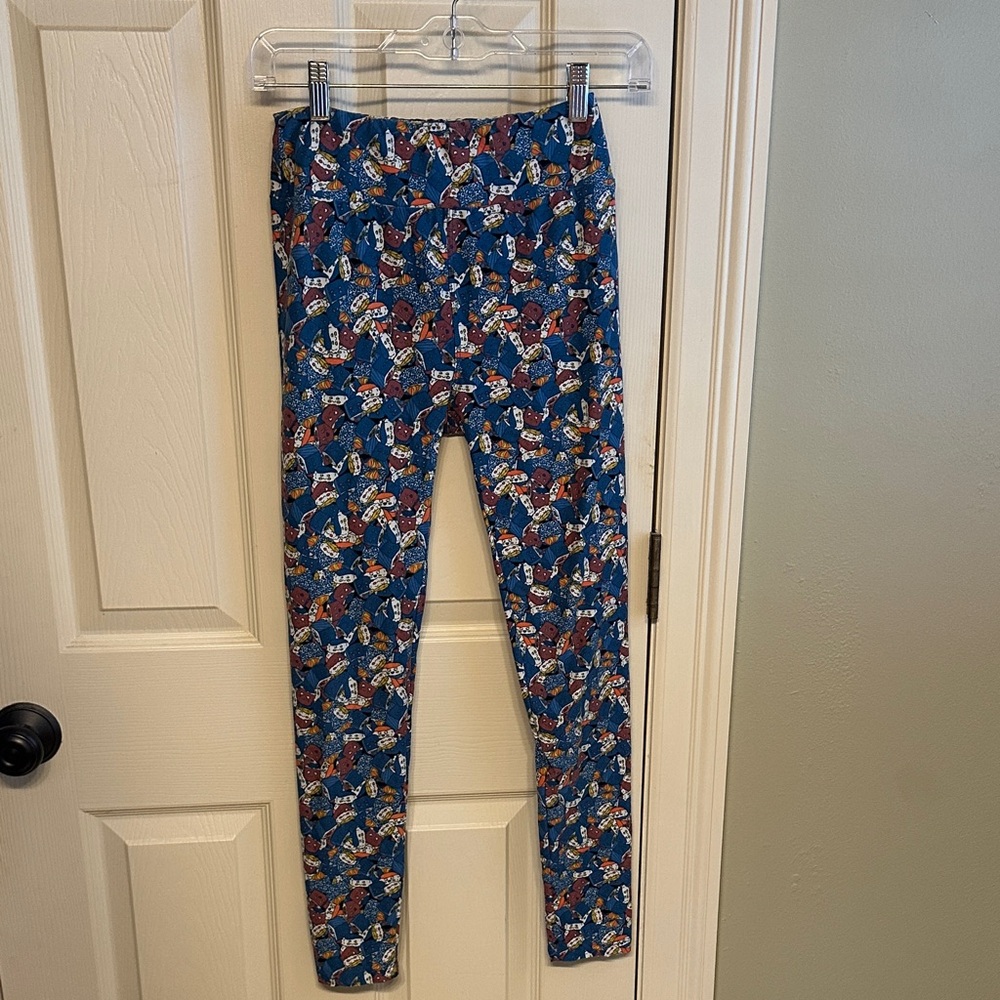 LuLaRoe Multicolor Patterned Leggings sushi